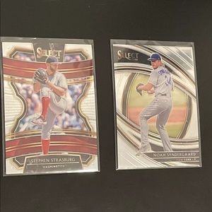 2 Card LOT- Stephen Strasburg & Noah Syndergaard
